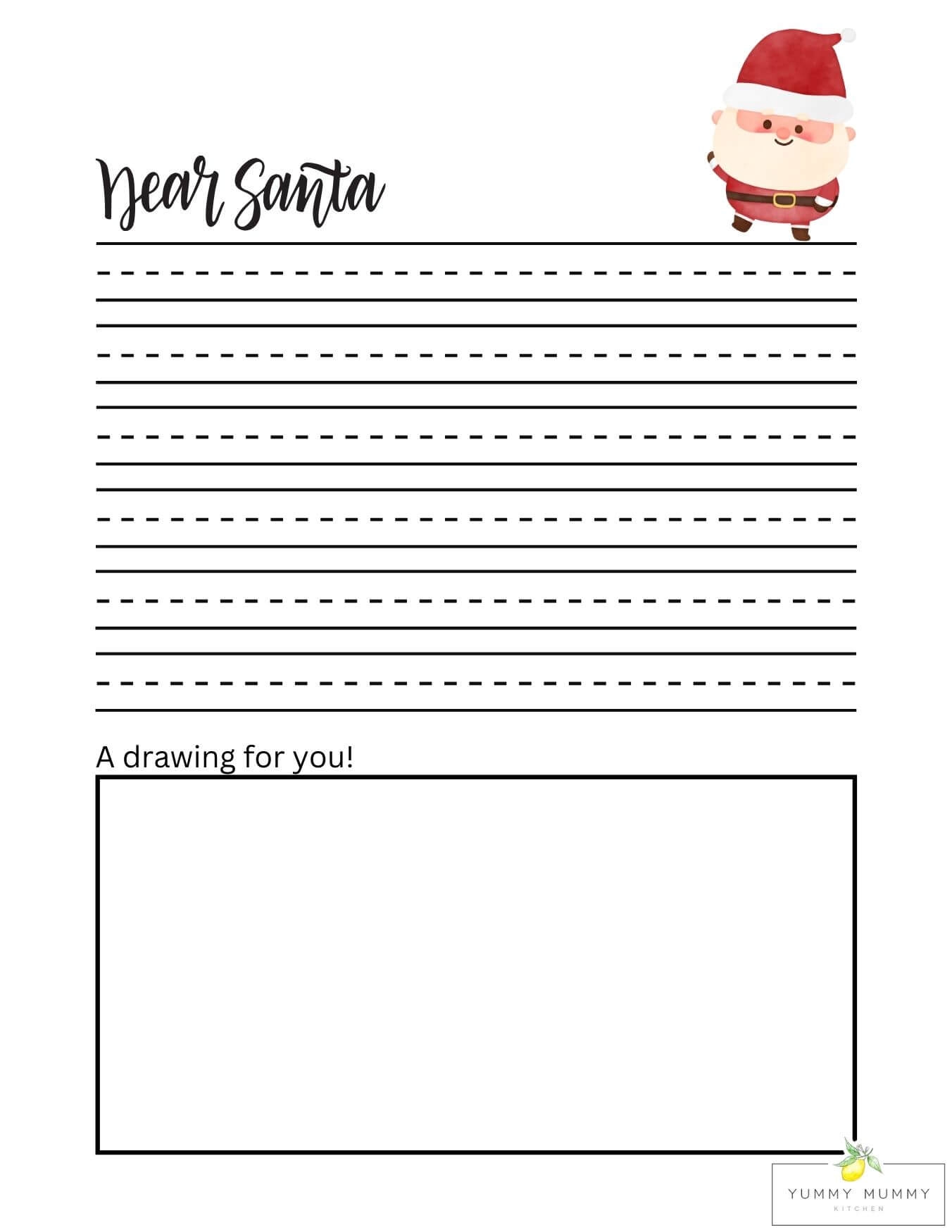 Letter To Santa Template Free Printable Dear Santa Letters