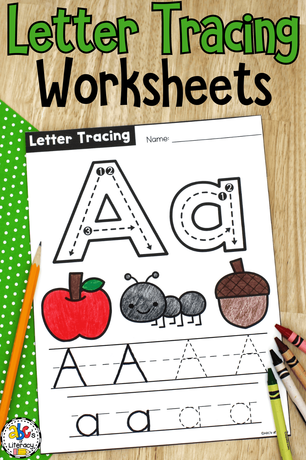 letter a tracing printable