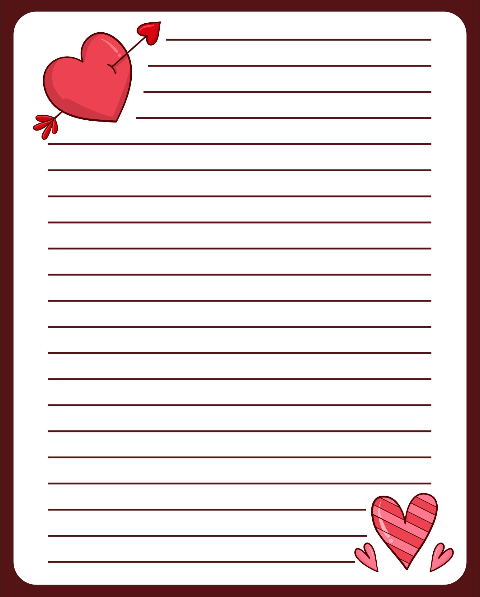 letter writing paper printable