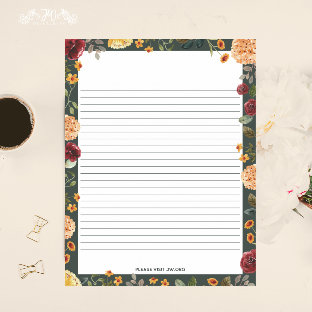 Letter Writing Stationery JW Printables