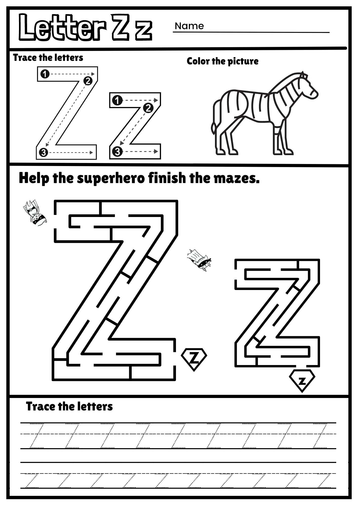 tracing letters z printable tracing letters z printable