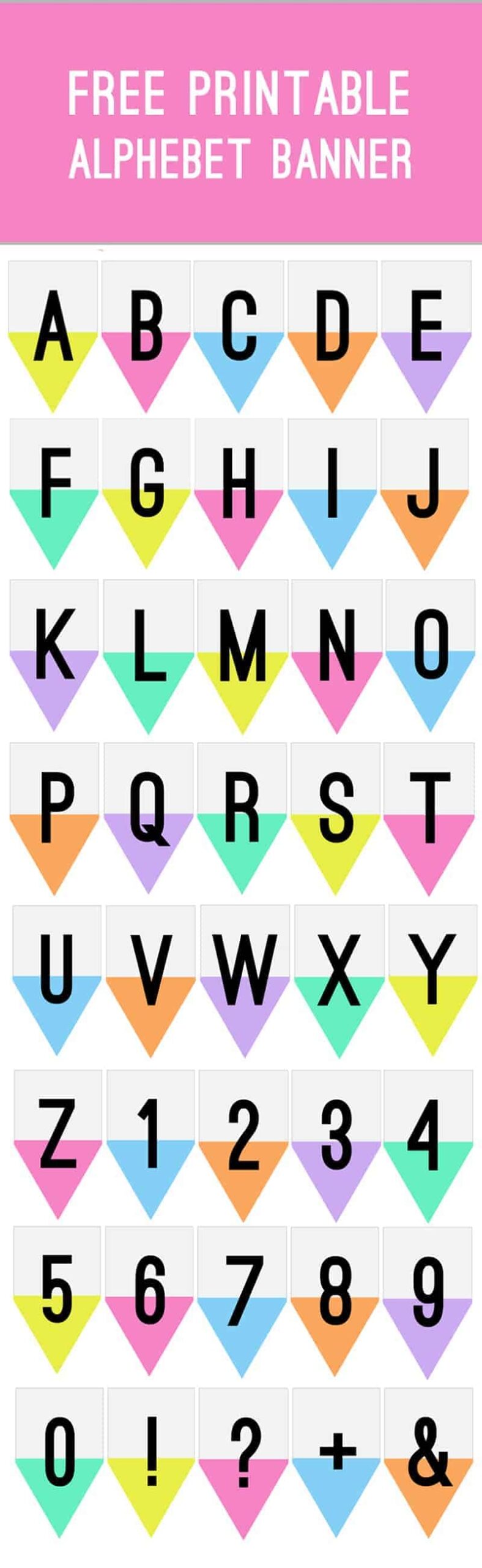 Letters Banner Printable Printable Design Resources