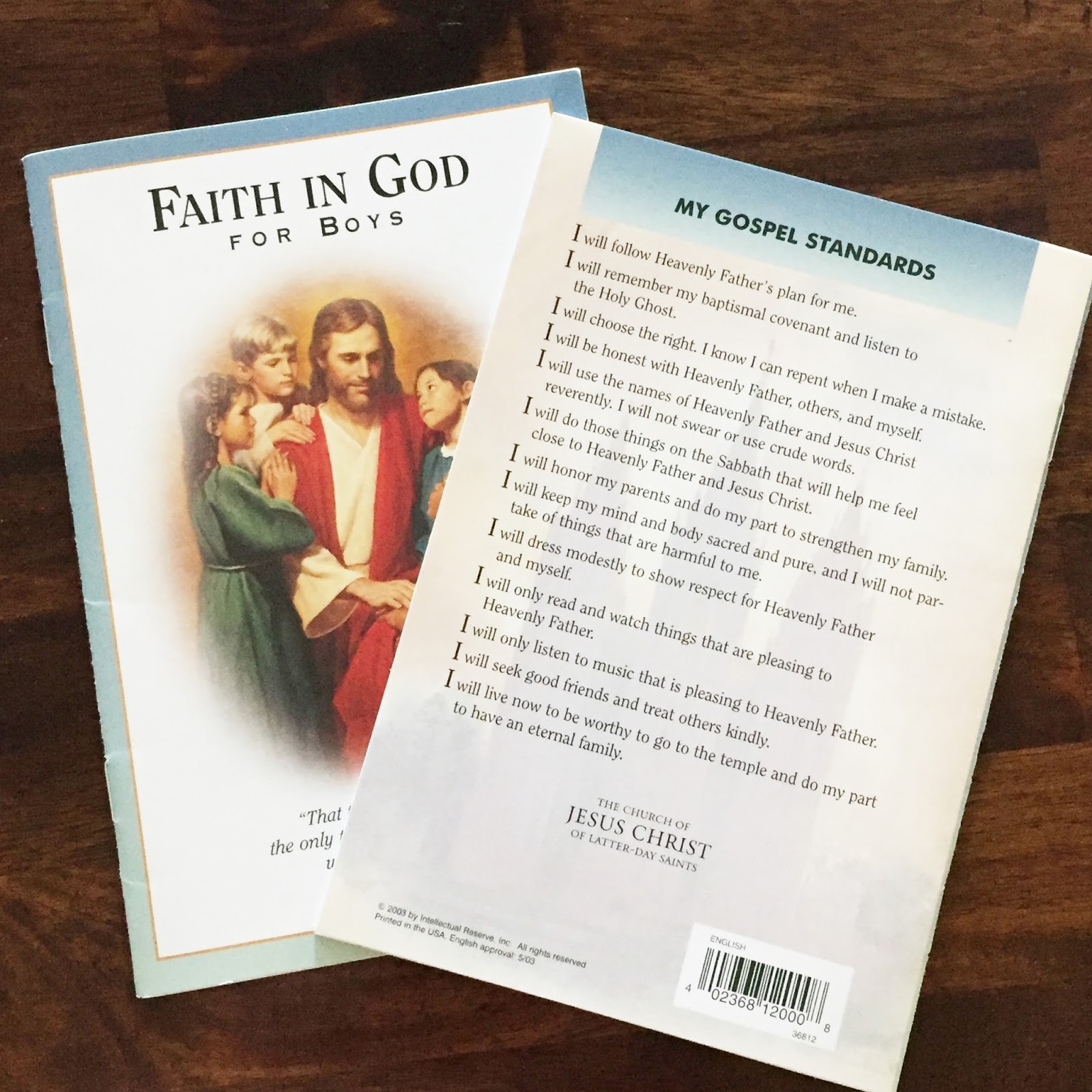 my gospel standards printable cards