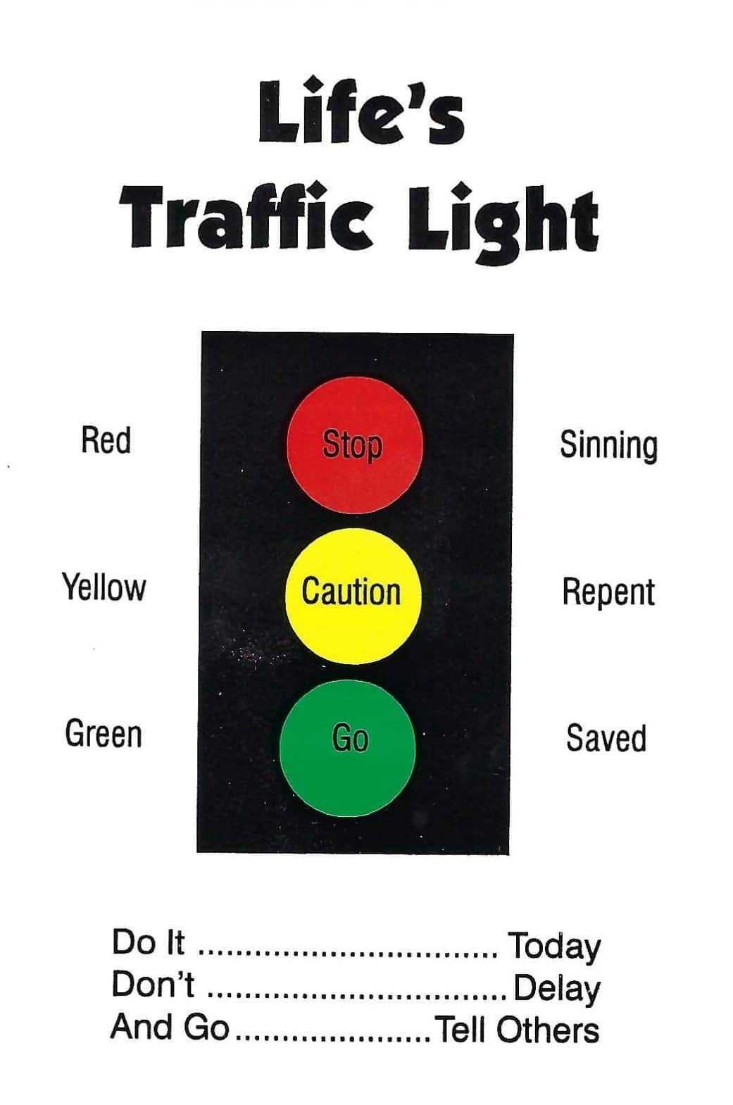 Life s Traffic Light Tract Southwest Radio Ministries SWRC