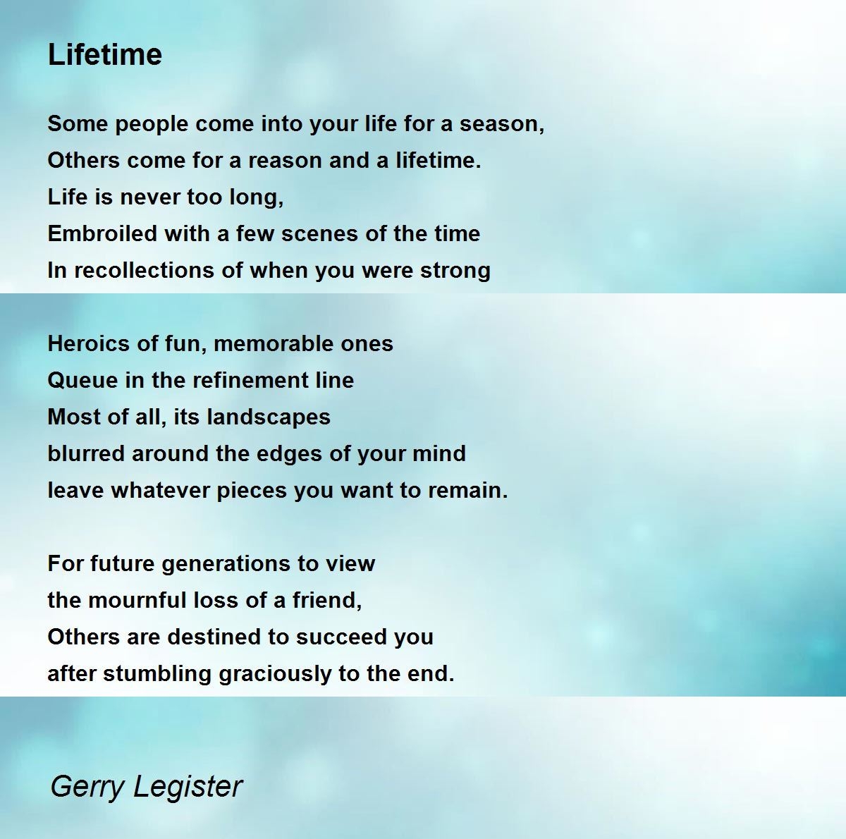 reason season lifetime poem printable