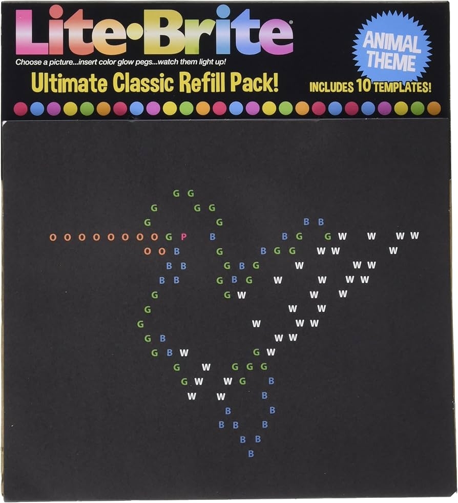 lite brite refill sheets printable free