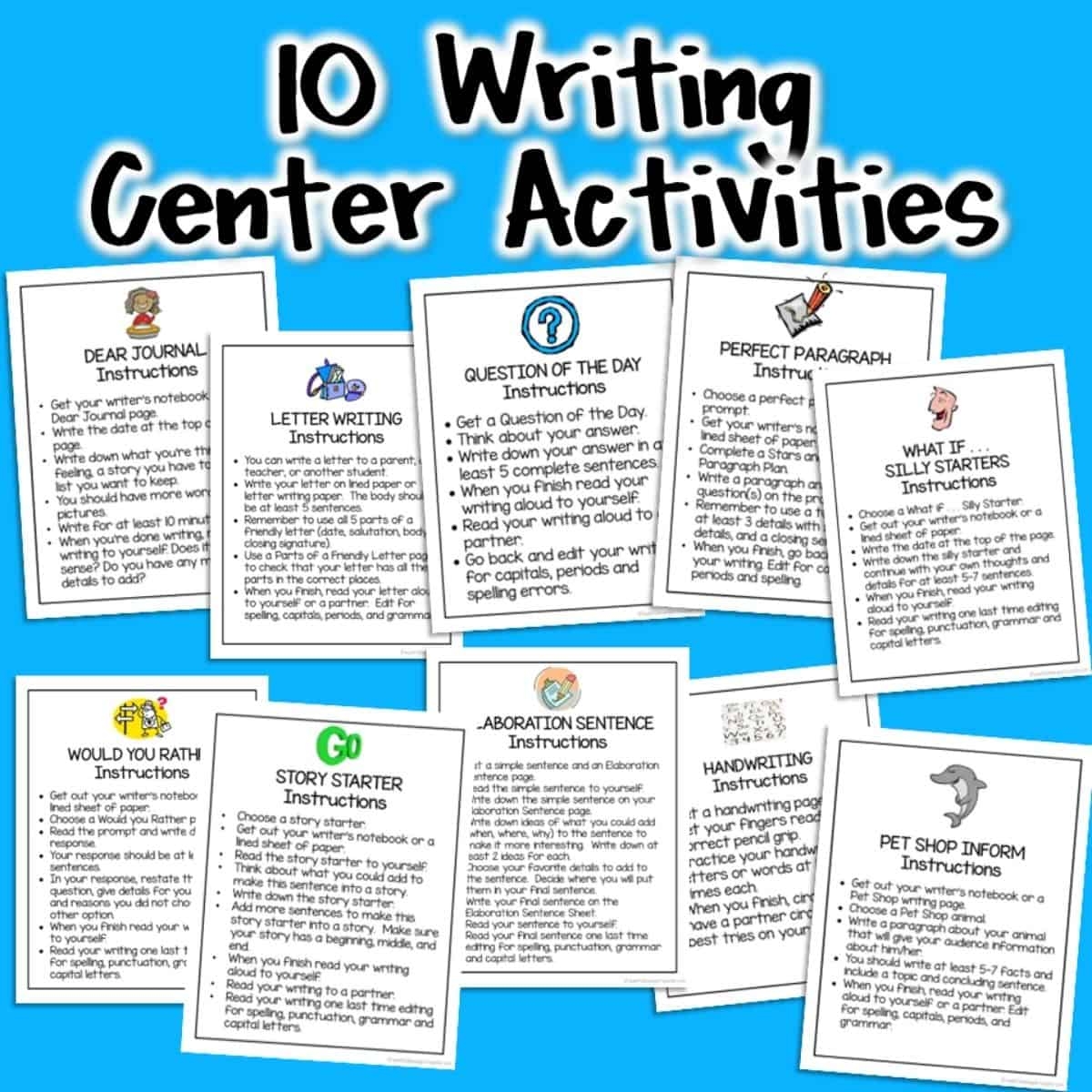 Literacy Center SUPER BUNDLE Word Work U0026 Writing Centers For 2nd 3rd Grade