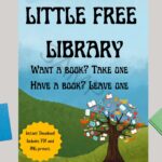 Little Free Library Printable Sign Cute Outdoors Etsy