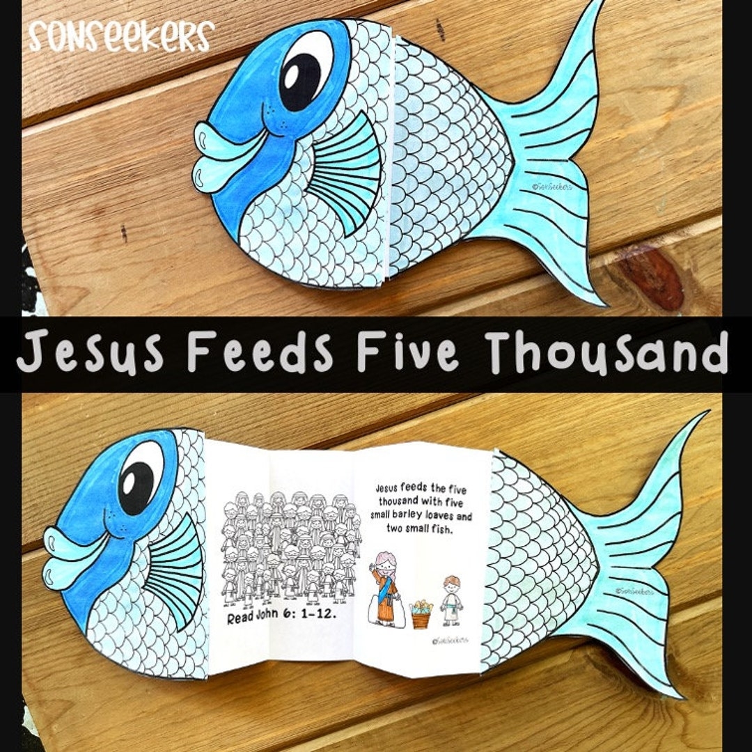 Loaves And Fish Bible Craft For Kids Jesus Feeds 5000 Printable Activity Sunday School Lesson Christian Homeschool Resource Etsy