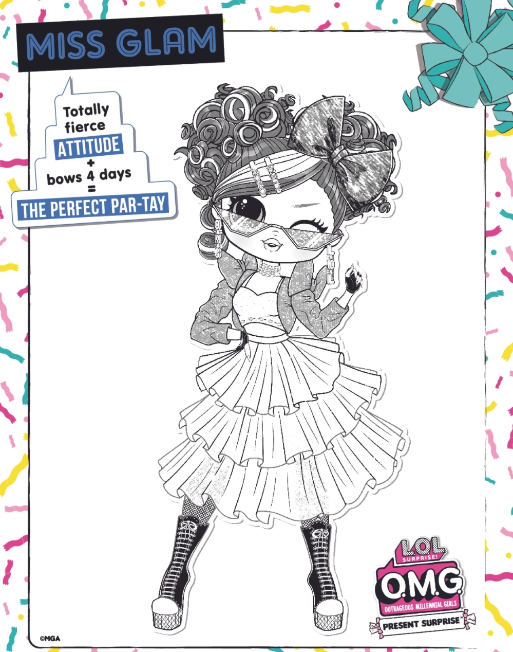 lol surprise free printable coloring pages