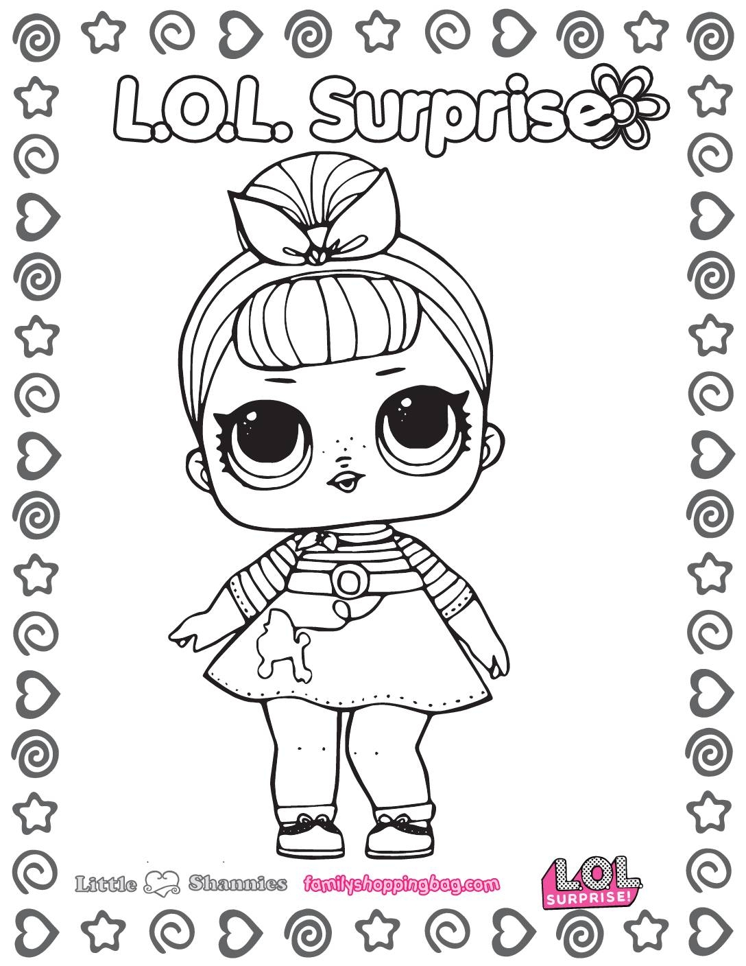 printable lol doll coloring pages