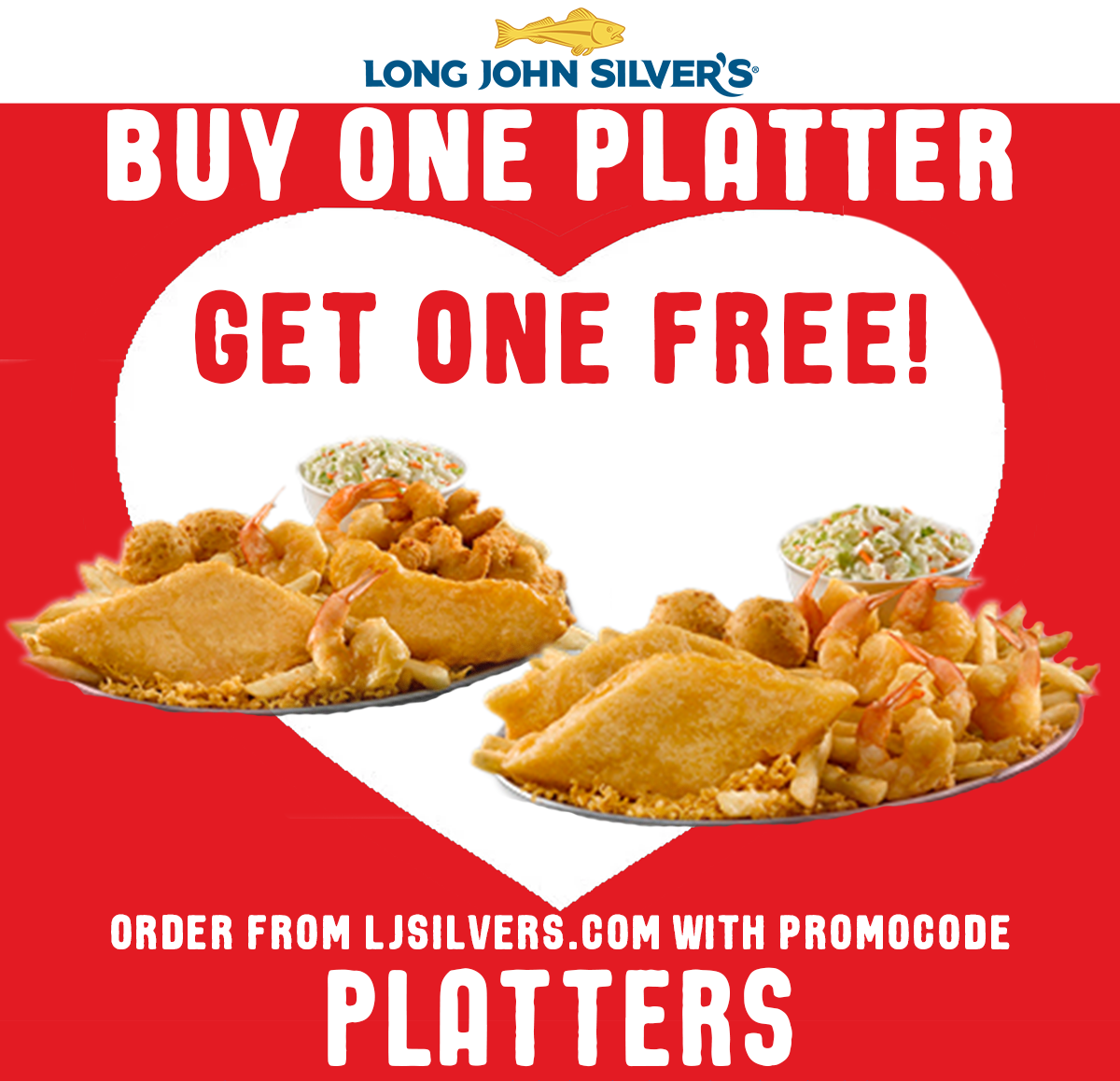 Long John Silver s Coupon Code Buy One Platter Get One Free Order From LJS Long John Silver s Coupon Code Buy One Platter Get One Free Order From LJS