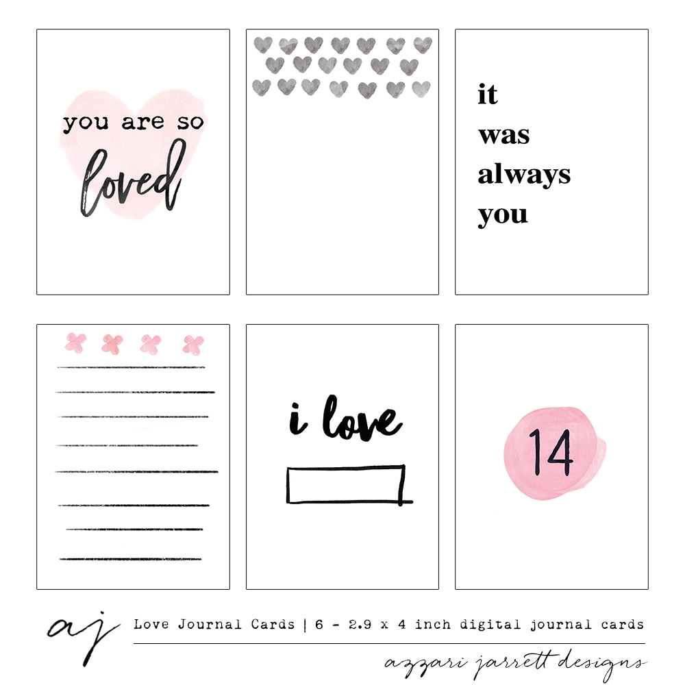 free printable journaling cards