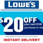 Lowes 20 Off 100 Online Or Instore Coupon Exp 12 7 23 Lowes