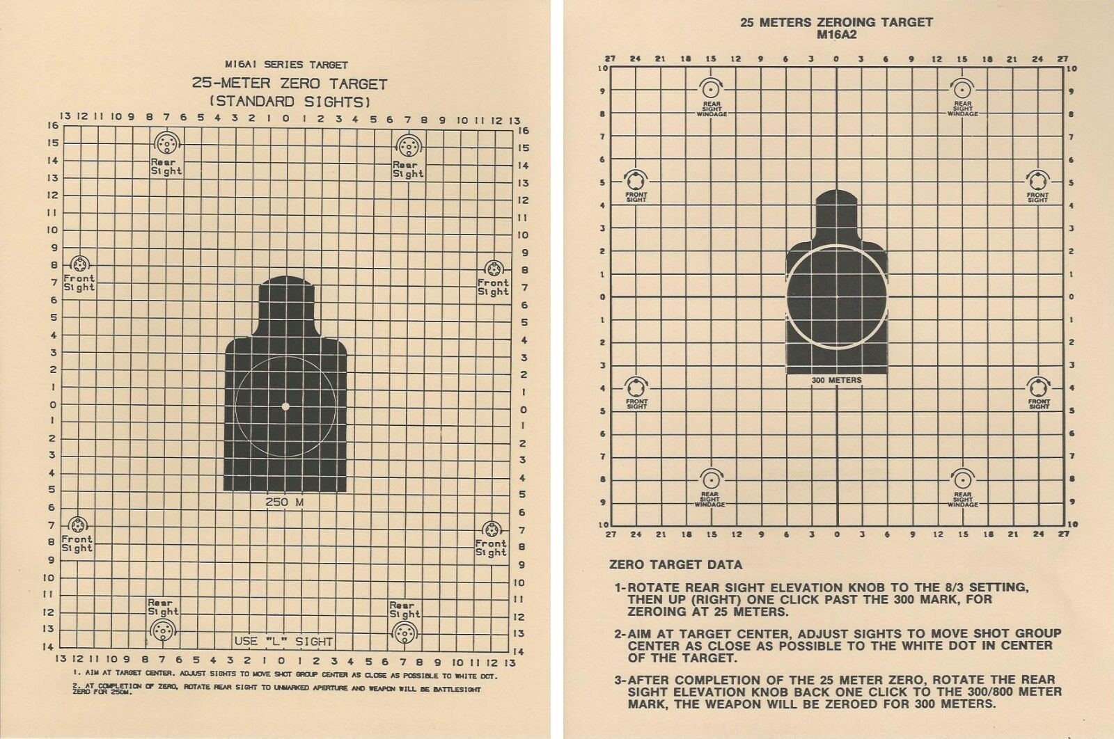 M4 Zero 25M Zero Target Printable Free Printable World OnAll Hunting Targets U0026 Accessories