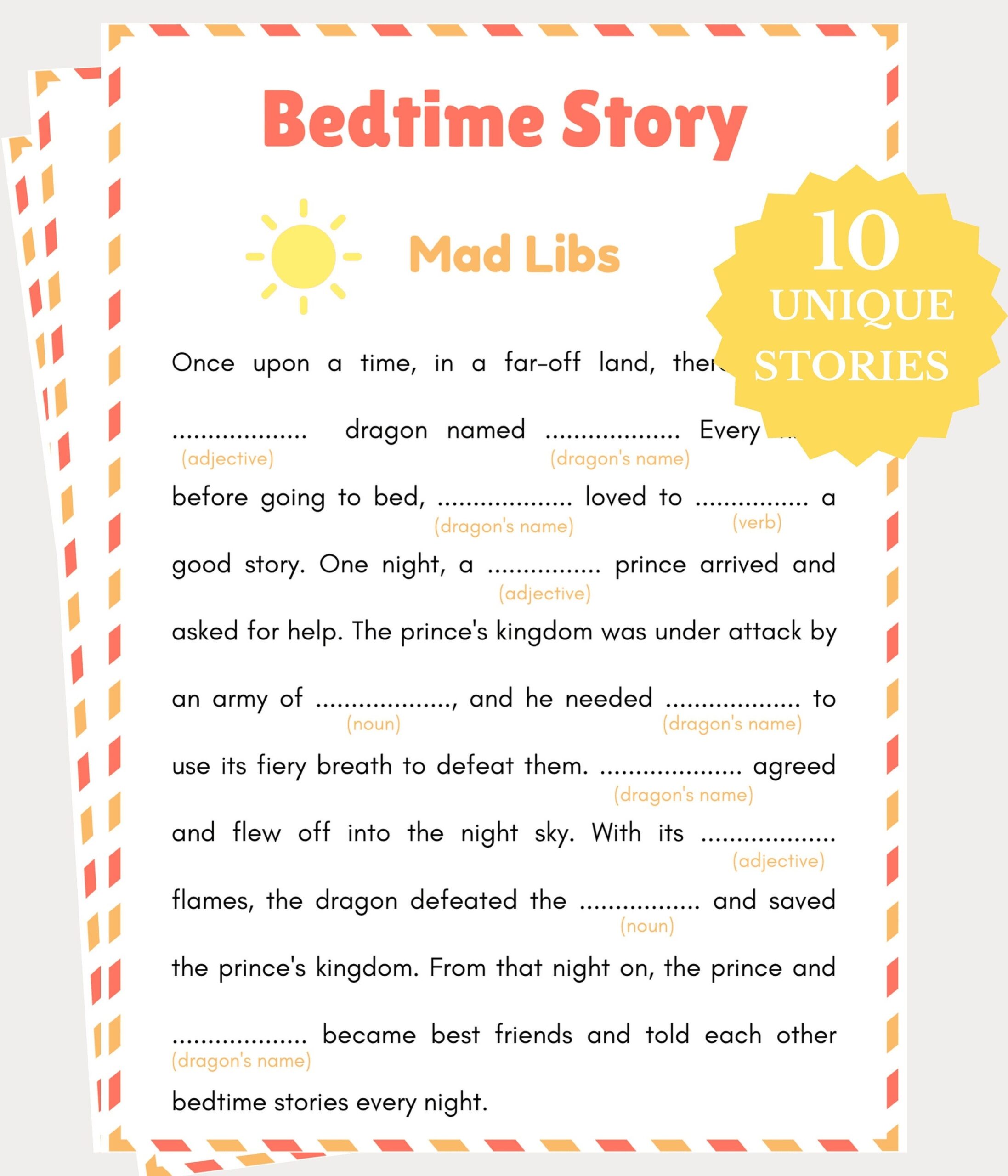 Mad Libs Games For Kids U0026 Adults Birthday Games Brunch Games  Mad Libs Games For Kids U0026 Adults Birthday Games Brunch Games