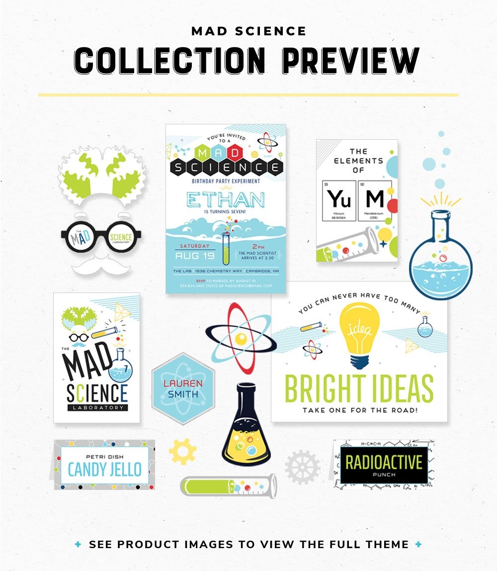 Mad Science Birthday Party Collection Hostess With The Mostess 