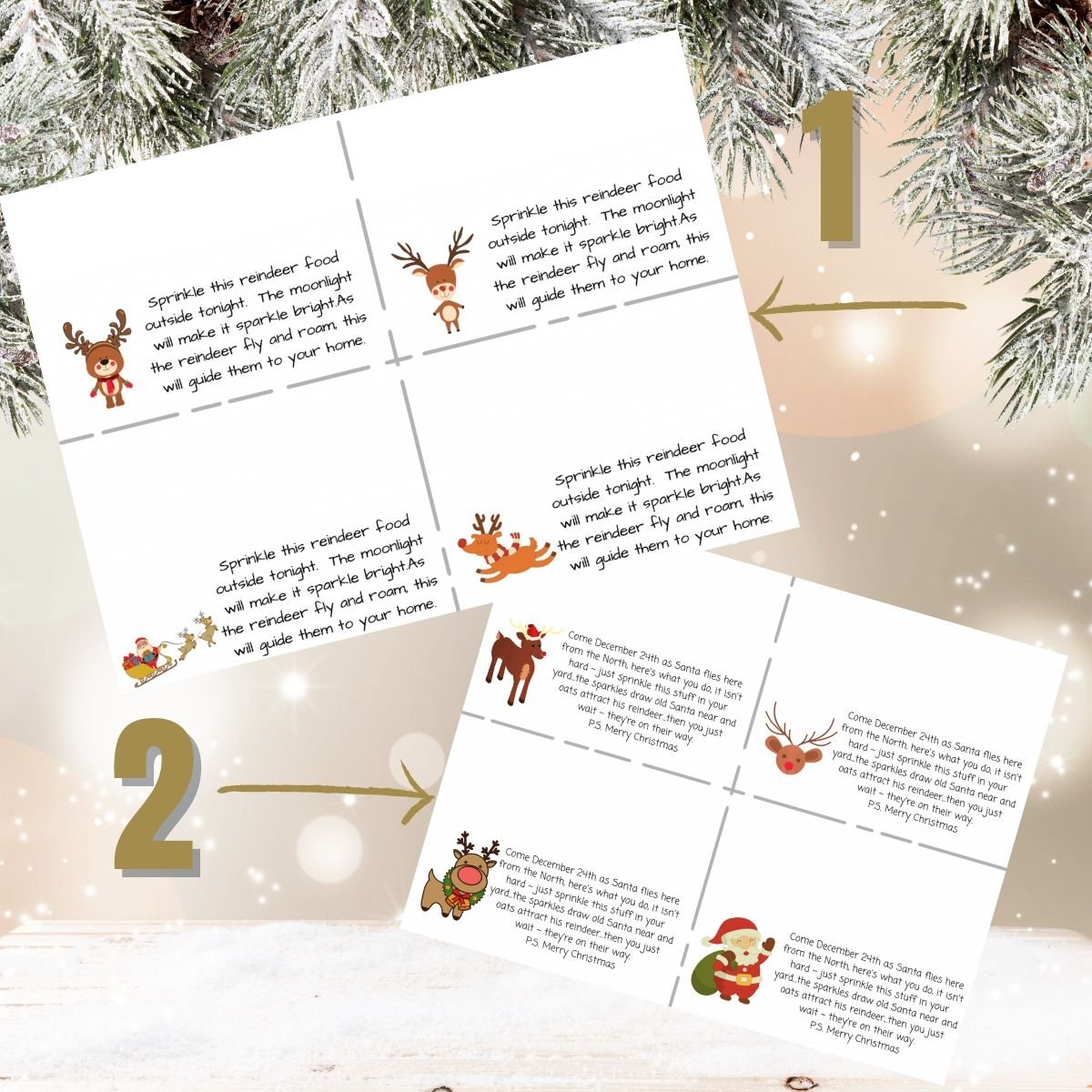 reindeer food poem free printable