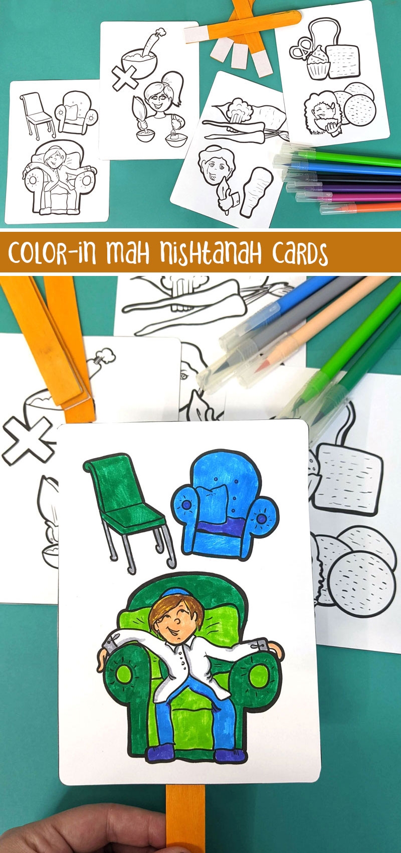 Mah Nishtanah Prompt Cards Four Questions Of Passover Craft
