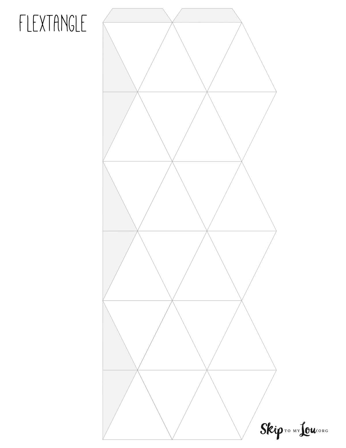 Make A Flextangle with Free Printable Template Skip To My Lou