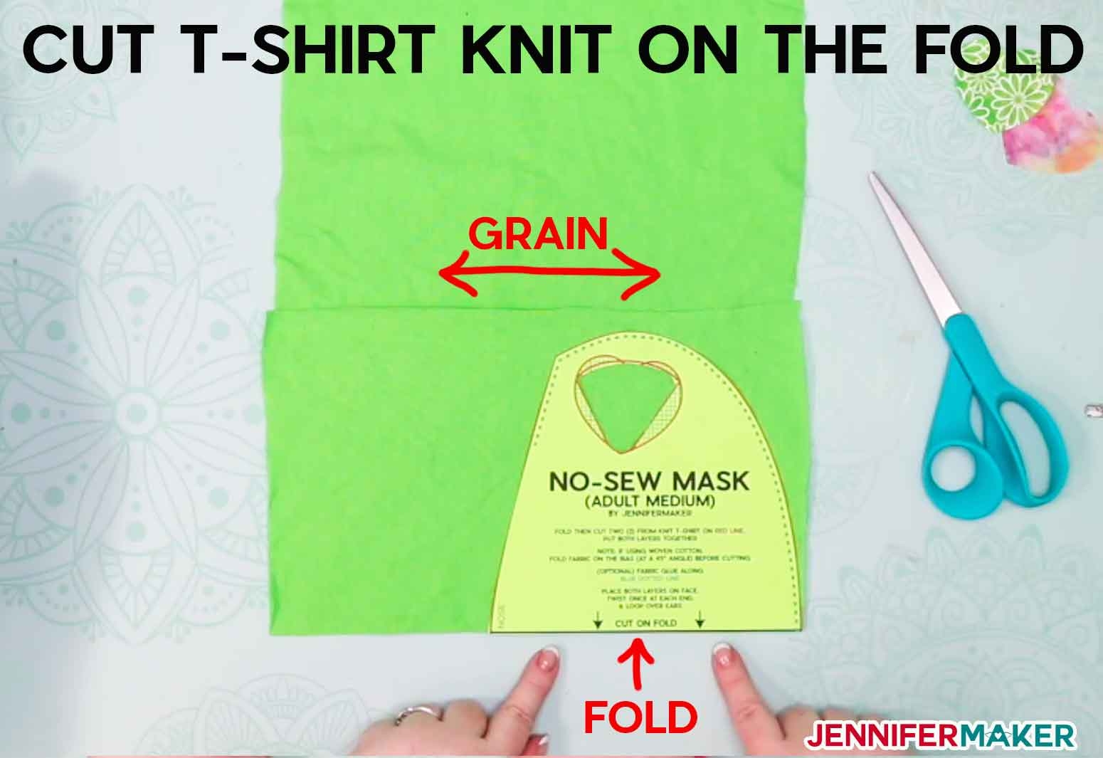Make A No Sew Face Mask From A T Shirt Jennifer Maker Make A No Sew Face Mask From A T Shirt Jennifer Maker