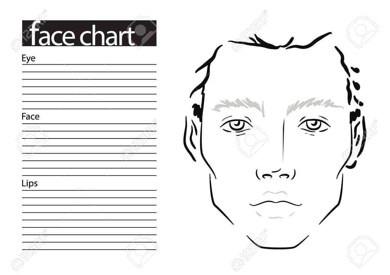 makeup face template printable makeup face template printable