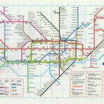Map Large Print Pocket Underground Map 1985 London Transport Museum