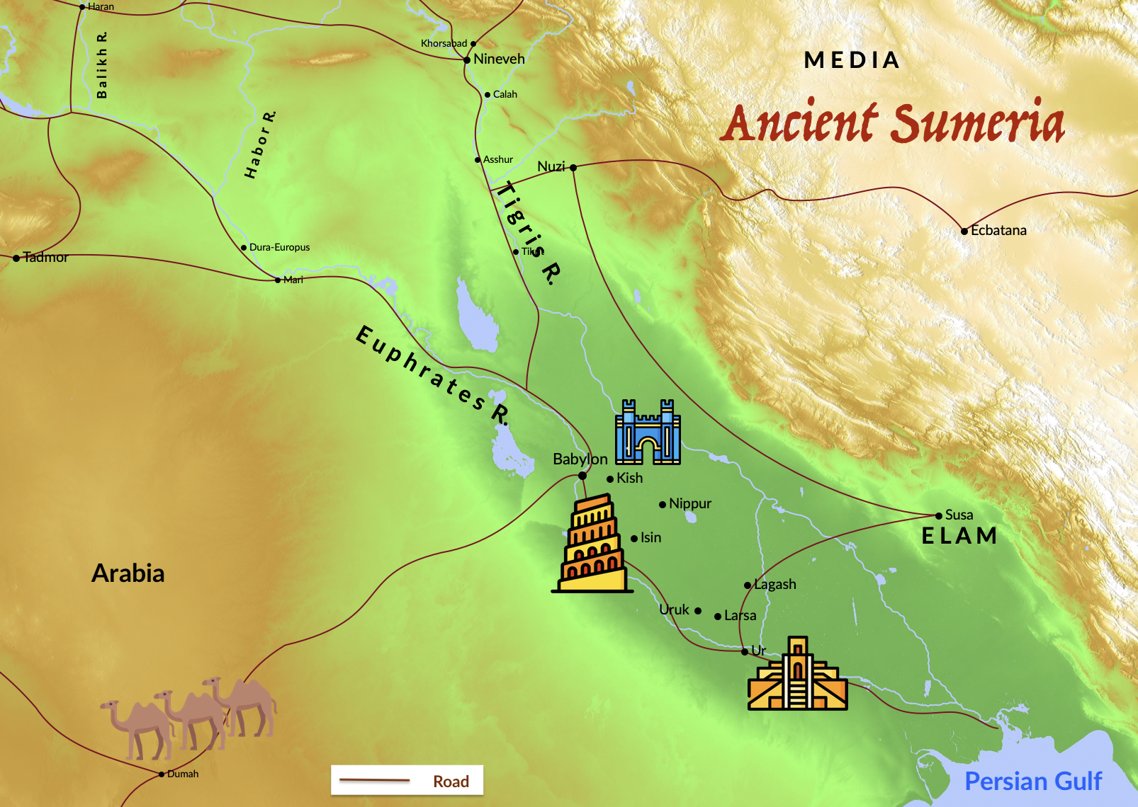 Map Of Ancient Mesopotamia