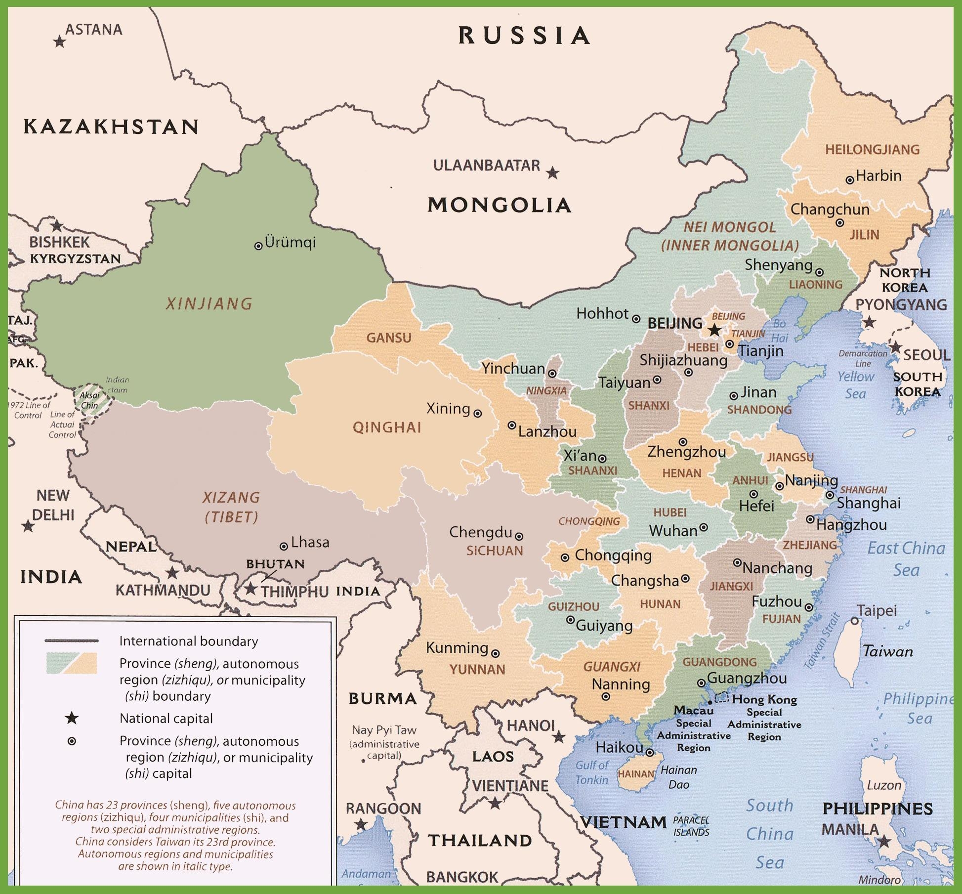 printable map of china with cities