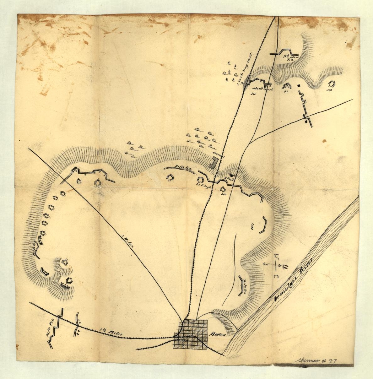 Map Of Macon Ga And Vicinity Library Of Congress