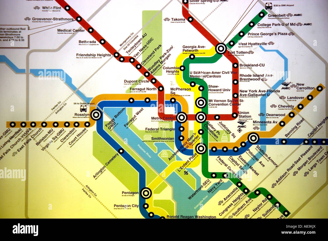 printable washington dc metro map