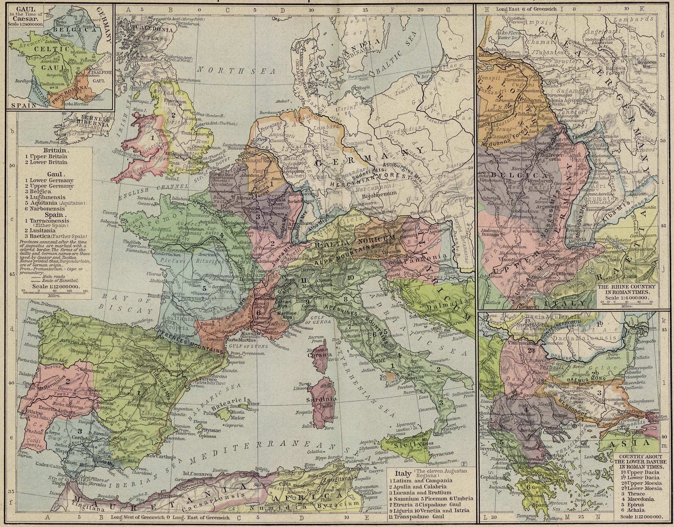 Map Of The Roman Empire AD 117 Shepherd 