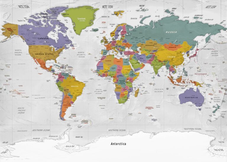 Map Political World Map Miller Projection