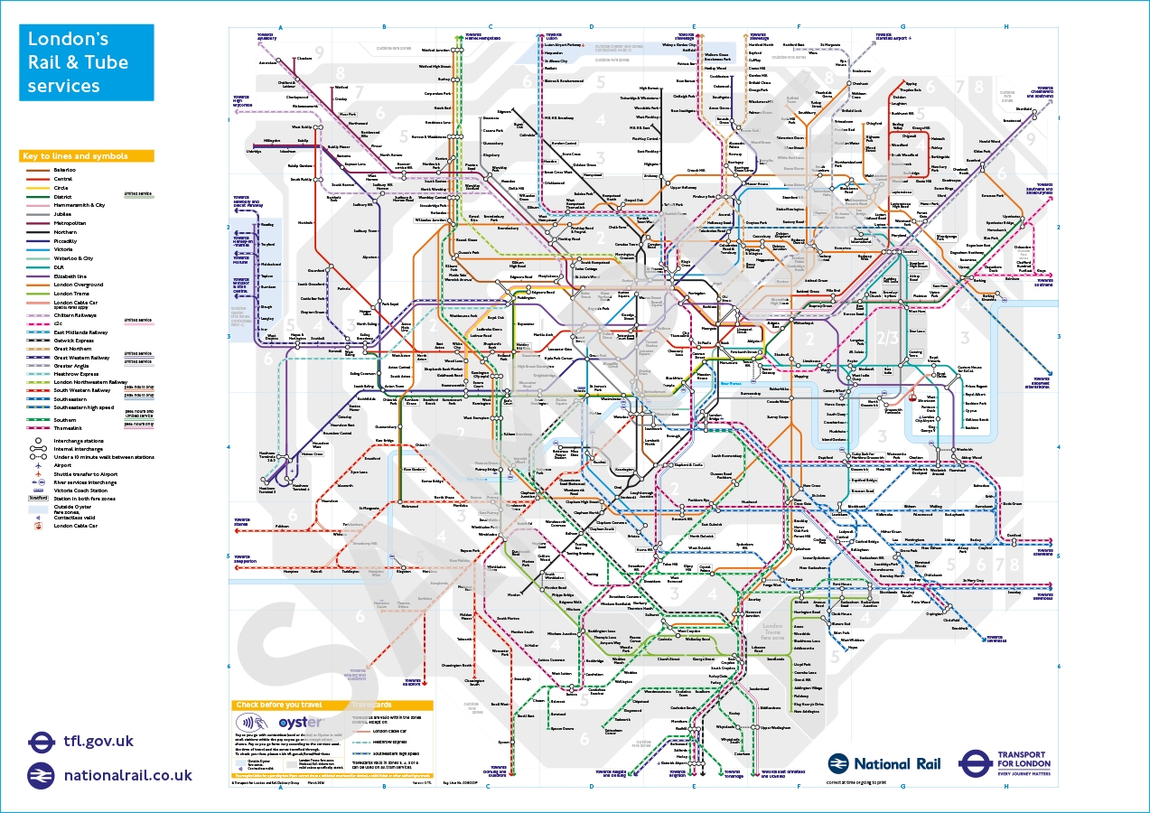 london tube map printable