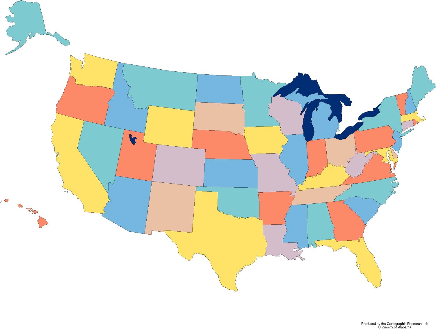 printable map of the united states