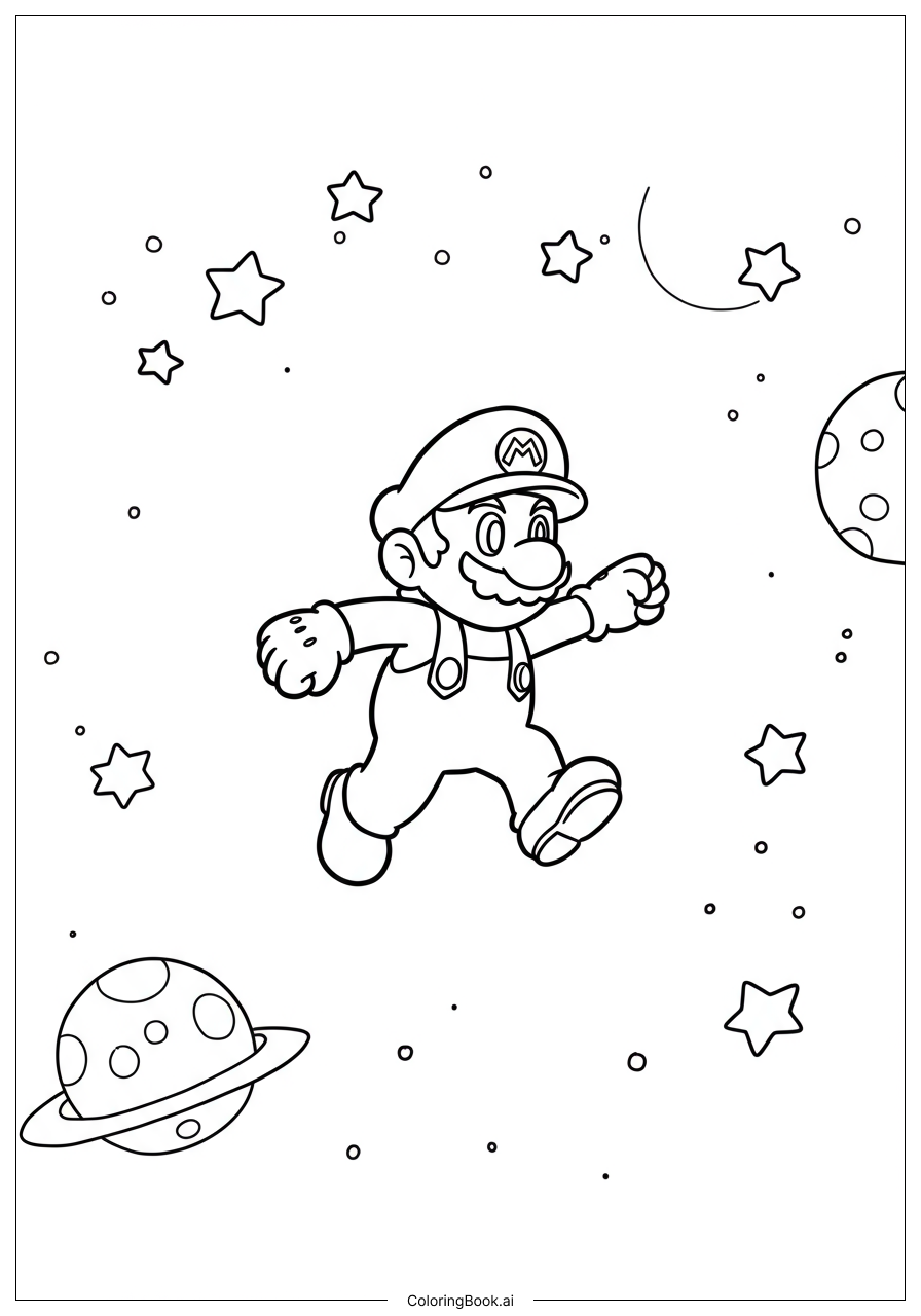 Mario In Super Mario Odyssey Coloring Page Free PDFu0026PNG Printable 
