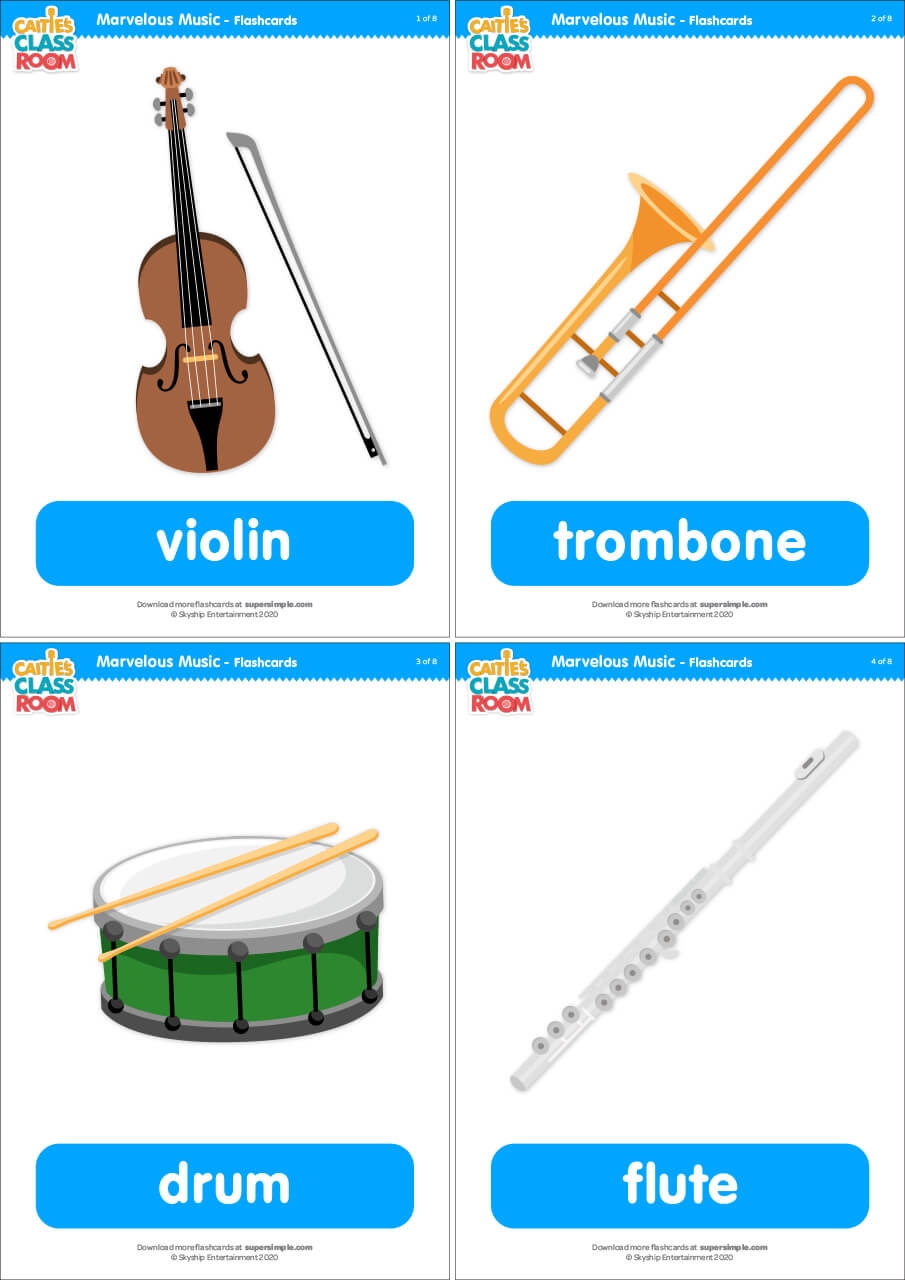 Marvelous Music Flashcards Super Simple