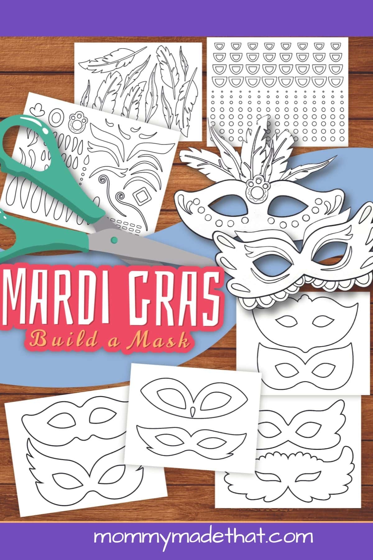 Masquerade And Mardi Gras Mask Templates Free Printables 