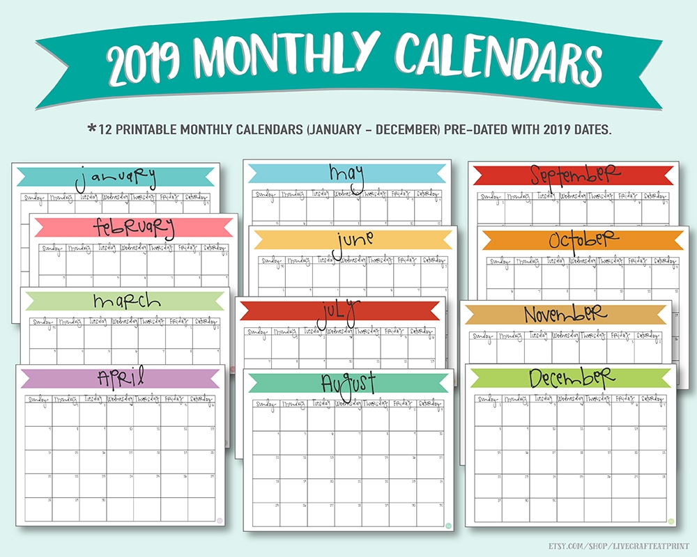 May 2019 Calendar Free Printable Live Craft Eat