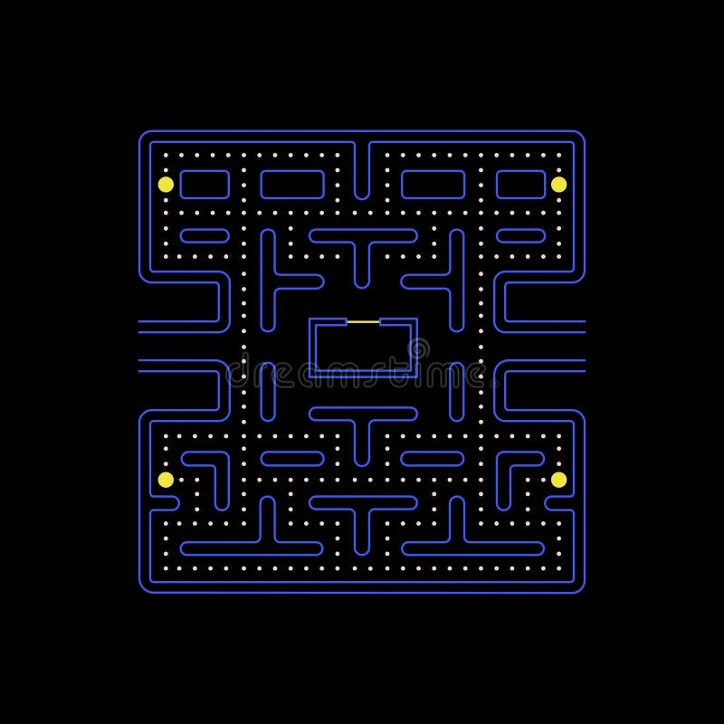 Maze Pac Man Stock Illustrations 94 Maze Pac Man Stock 