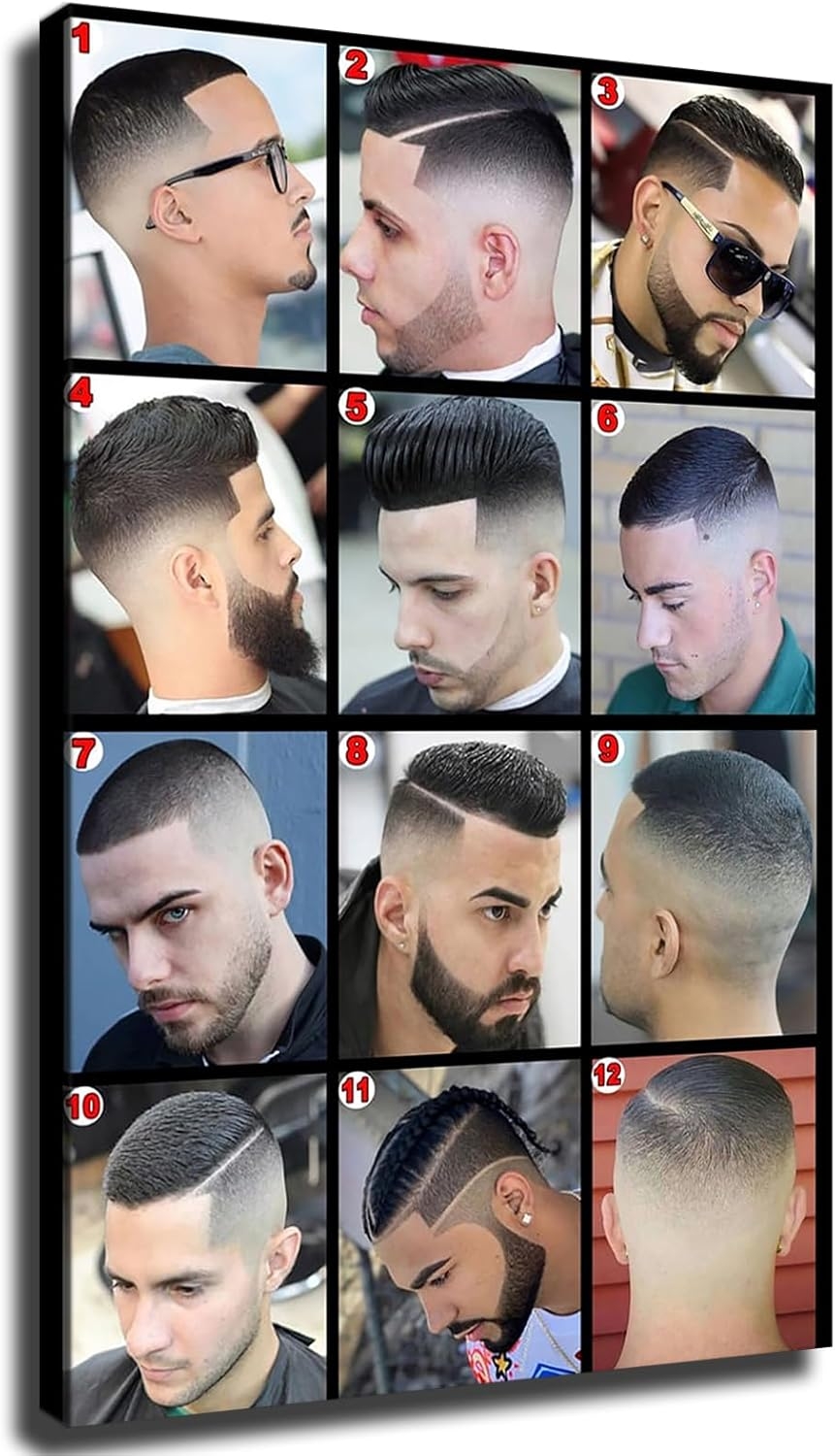 MbeZE Barber Shop Haircut Poster Mens Haircut Poster India Ubuy