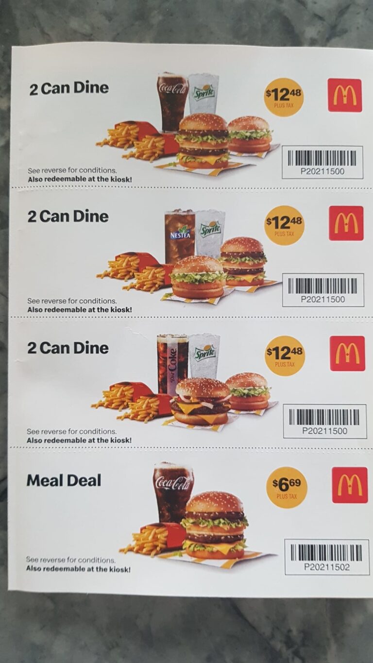 McDonalds McDonalds ON Mailer Coupon Book Aug 31 Oct 10 