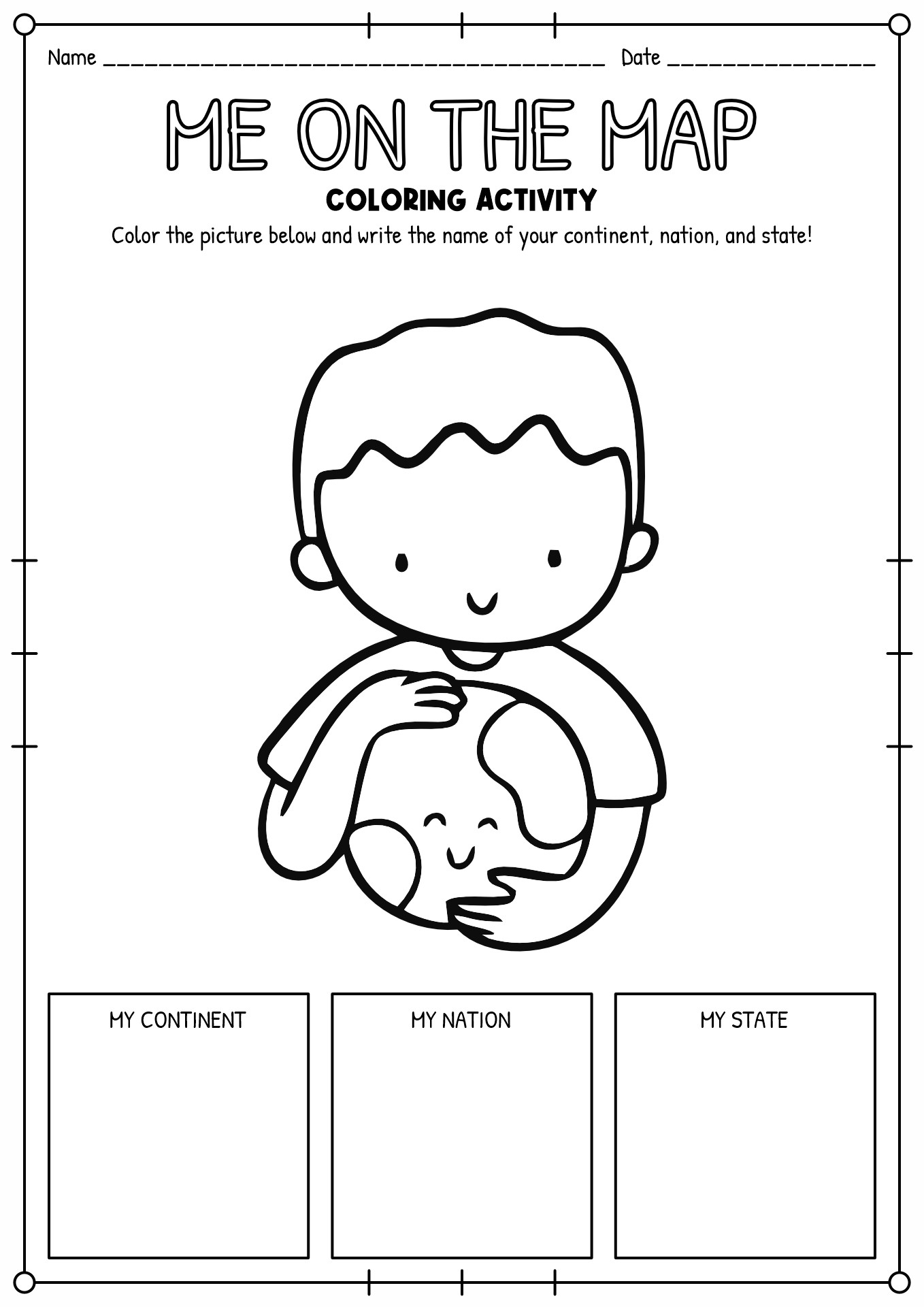 Me On The Map Activities And Printables For Elementary Teachers Worksheets Library Me On The Map Activities And Printables For Elementary Teachers Worksheets Library