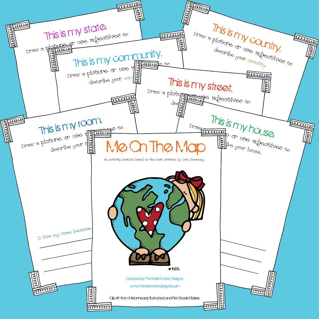 Me On The Map Activity Booklet The Crafting Chicks Me On The Map Activity Booklet The Crafting Chicks