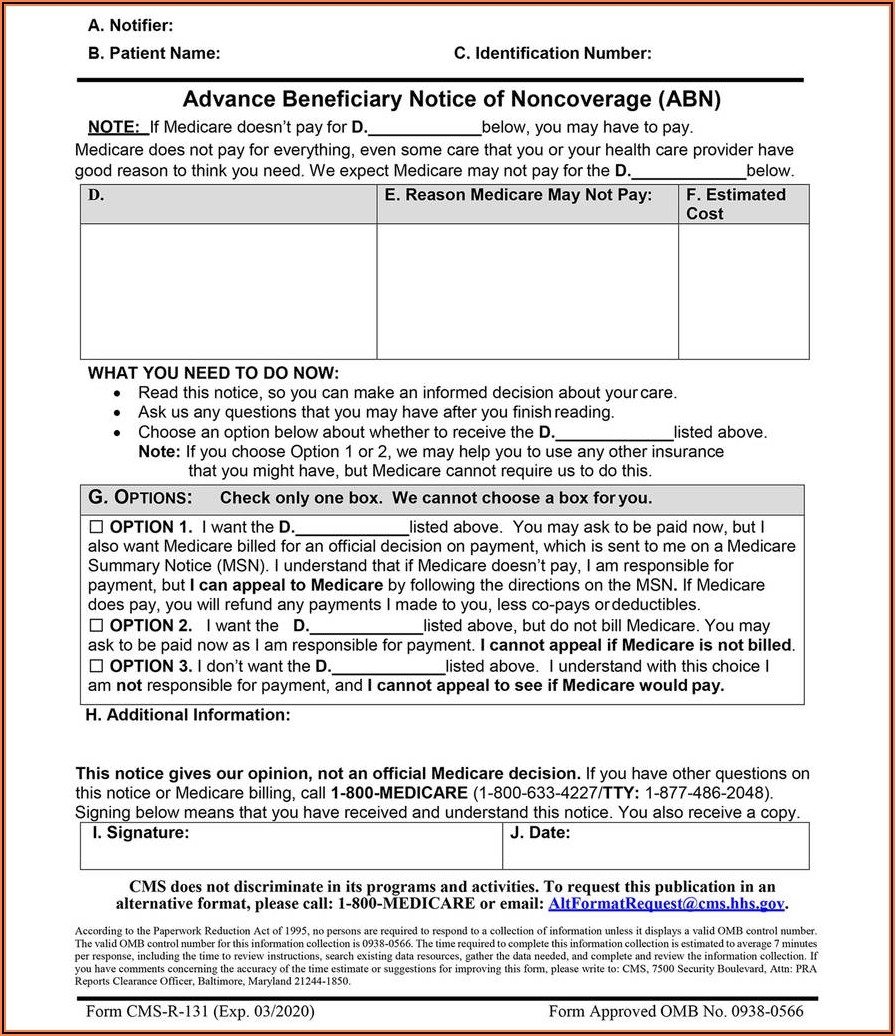 Medicare Form Cms L564 Form Medicare Form Cms L564 Form