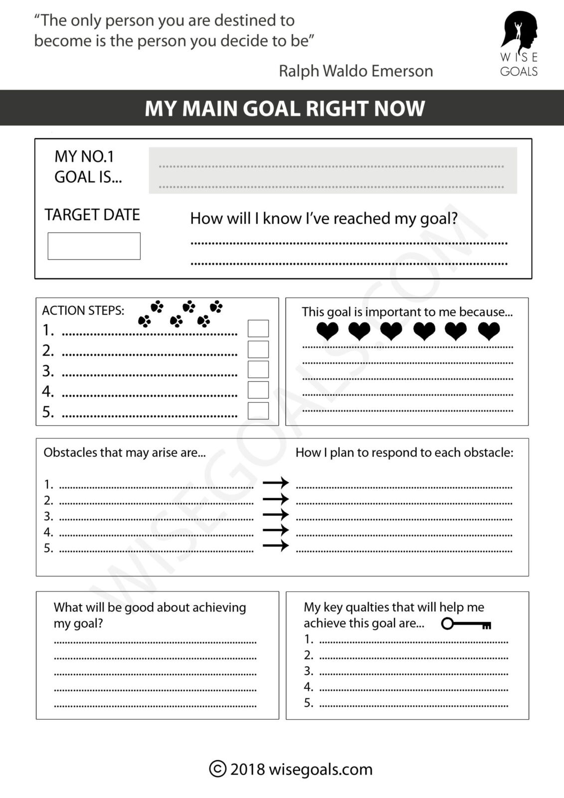 free printable mental health worksheets