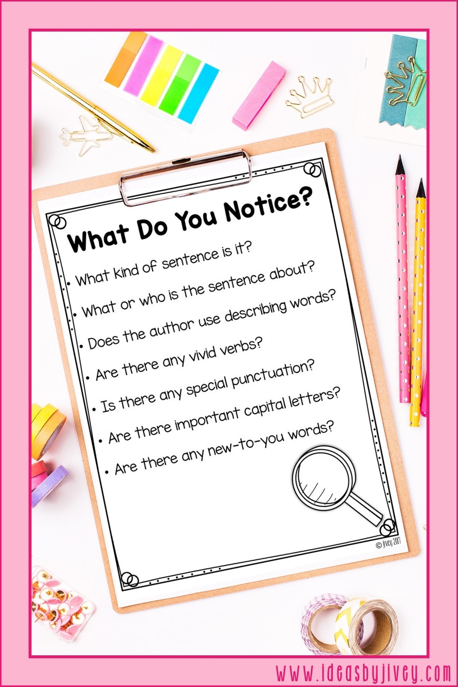 Mentor Sentences Routine Break It Down Time To Notice Ideas 