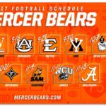 Mercer Unveils 2017 Football Schedule Mercer University Athletics