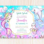 Mermaid Birthday Invitation Template Edit Online Now With A FREE Worksheets Library