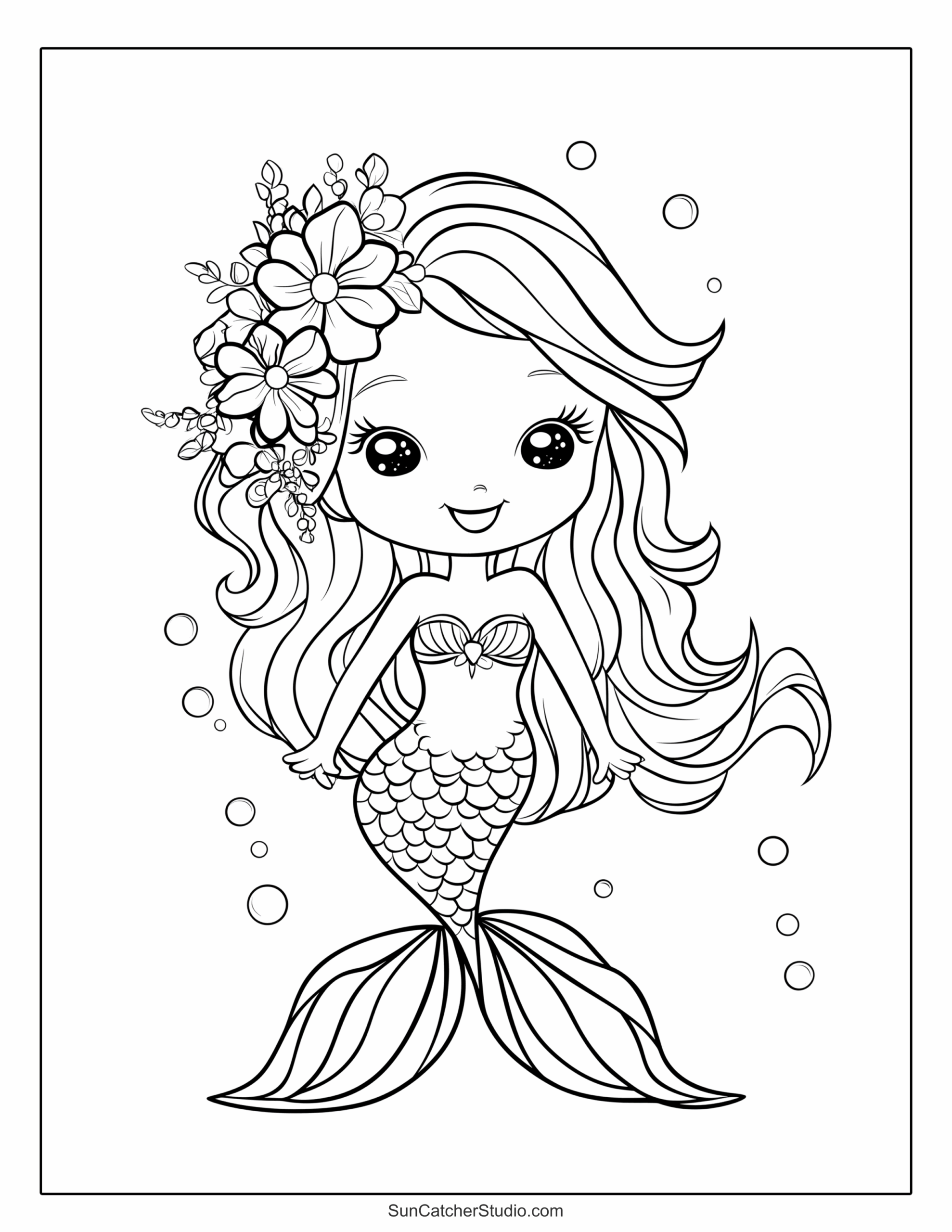 Mermaid Coloring Pages And Coloring Sheets Free Printables Monograms Design Tools Patterns U0026 DIY Projects